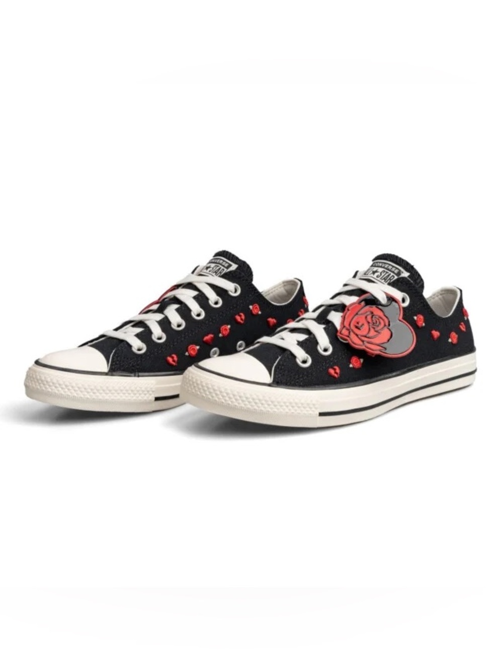 Converse Chuck Taylor All Star Heart & Rose Low-Top Sneaker - Picture 3 of 6